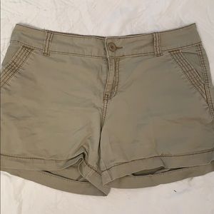 Tan cargo shorts